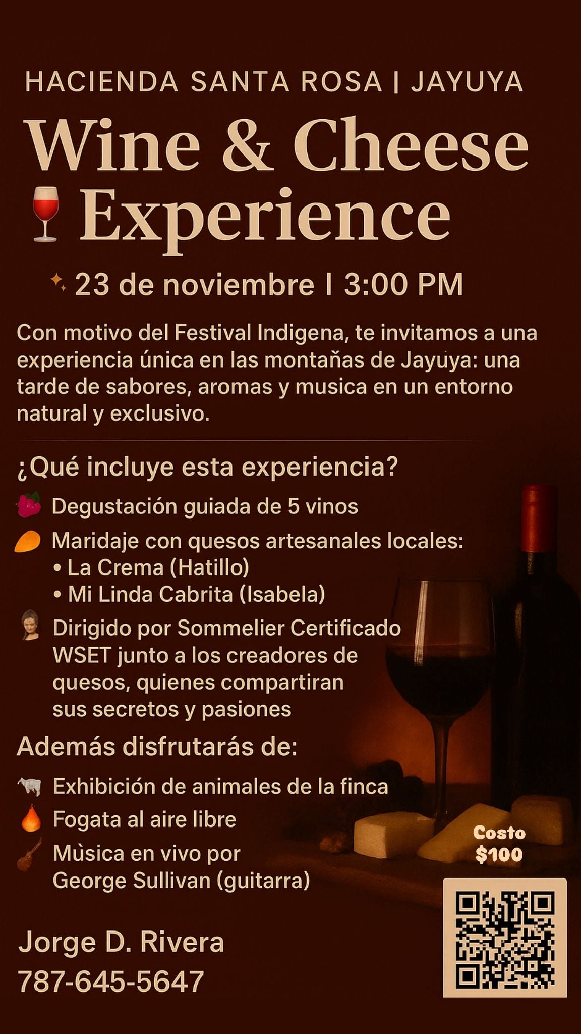 Wine & Cheese Experience - Event Ticket