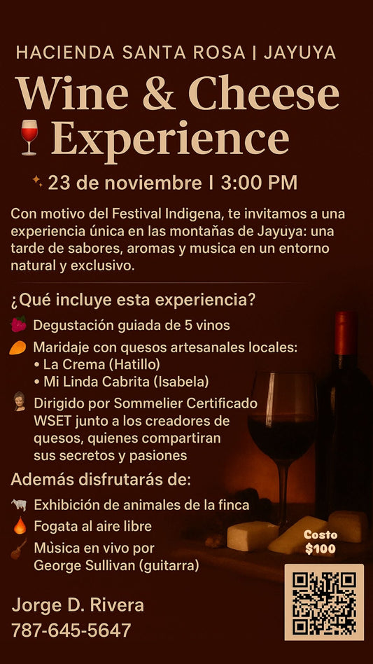 Wine & Cheese Experience - Event Ticket