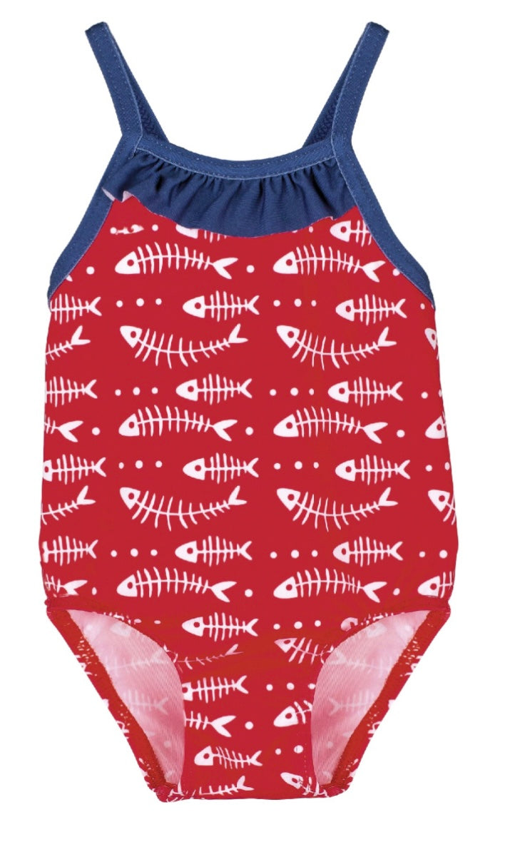 Red fish swimsuit